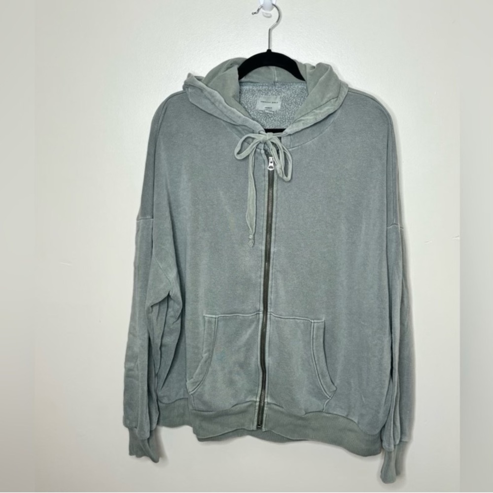 American Eagle Women’s Olive Green Zip Up Hoodie